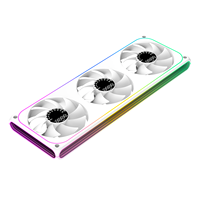 Ventilateur de refroidissement pour châssis de PC de jeu OEM AntarcChill avec logo personnalisé, triple ventilateur de 360 mm, écran RPM, haut débit d'air, faible bruit, pour la vente en gros