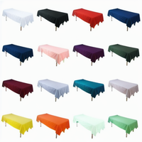 Vente en gros de nappes en polyester 100% multicolores de qualité supérieure nappes de mariage pour hôtel mariage fête pique-nique