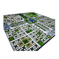 Ville de diorama urbain en miniature pour la conception 3D de la ville du Ghana