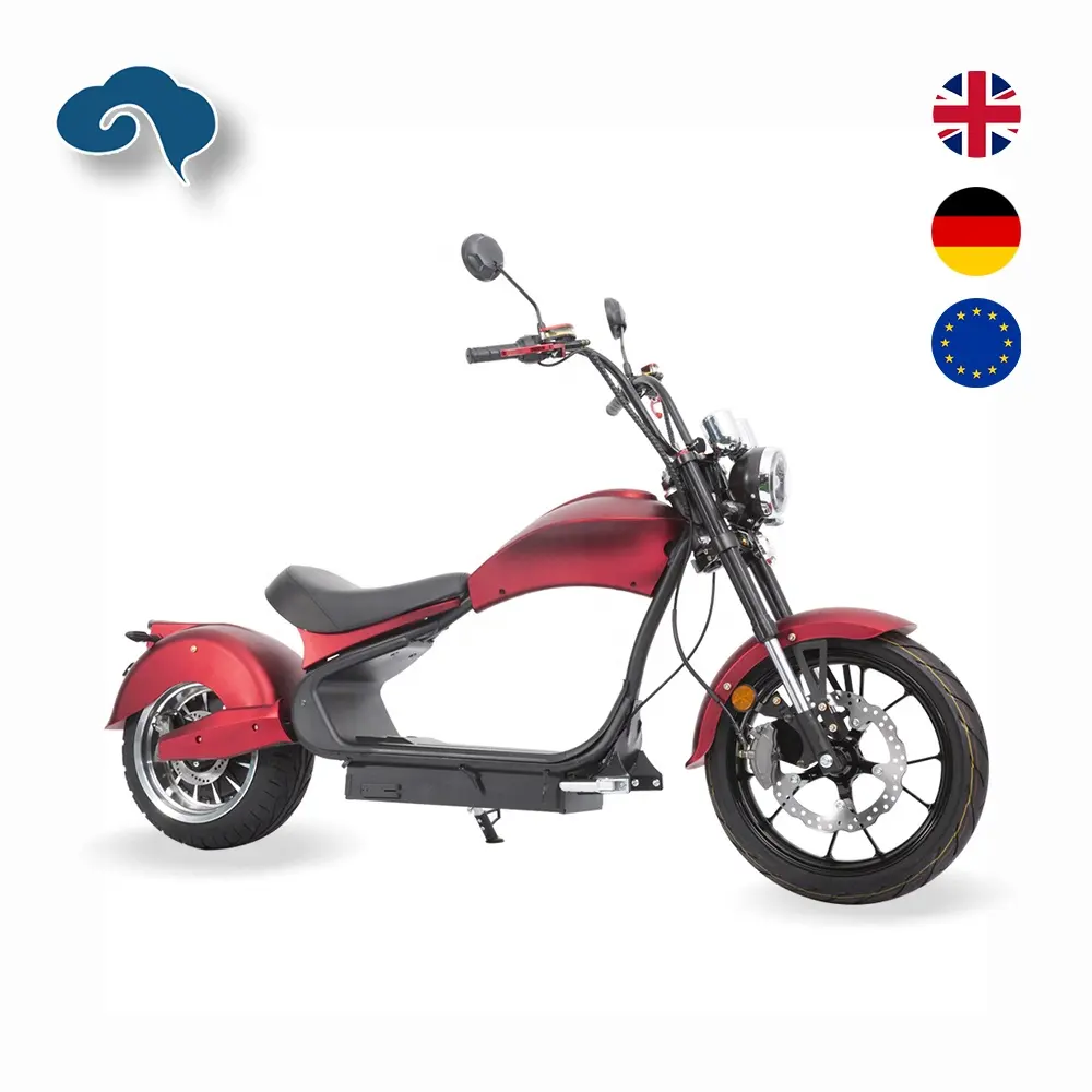 High Speed 2022 EEC COC 3000W/4000W Motor Powerful Long Range New Design Citycoco Electric Scooter