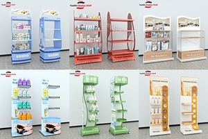 Tùy Chỉnh Thiết Kế Kim Loại Cầm Tay Miễn Phí Mỹ Phẩm Đồ Trong Nhà Tắm Hiển Thị Giá Nhanh Chóng Vẽ Nhà Máy Siêu Thị Thép Đứng Cửa Hàng Bán Lẻ - Product Image 6