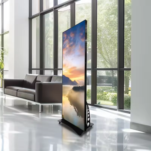 Nhà Máy Moveable indoorp 1.53 p1.86 <span class=keywords><strong>LED</strong></span> hiển thị áp phích tầng thường vụ Màn hình <span class=keywords><strong>LED</strong></span> Slim quảng cáo áp phích <span class=keywords><strong>LED</strong></span> hiển thị - Product Image 2