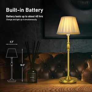 Lámpara de Mesa de Vidrio con Base de Metal, Alto CRI, Grado Comercial, Iluminación Decorativa Duradera para Compras al por Mayor en Hoteles - Product Image 4
