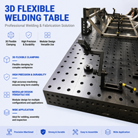 Plateforme de soudage 3D nitrurée, table de soudage modulaire à grille perforée pour atelier de soudage métallique