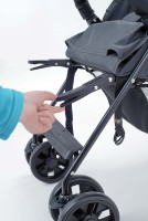 Poussette bébé Coolov légère en lin, cadre en acier inoxydable, respirante, pliable facilement, compacte, portable, pour voyager