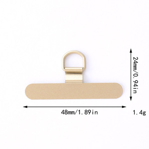Stainless Steel Custom Logo Cell Phone <b>Lanyard</b> Patch Tether Tab Detachable Anti-lost 360° Rotating Connector Phone case <b>Keychain</b> - Product Image 6