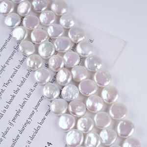 Perlas Sueltas Blancas de Agua Dulce Natural de Zhuji, Material para Manualidades, Perlas Barrocas de 13-16 mm con Orificio Recto, Forma Irregular - Product Image 4