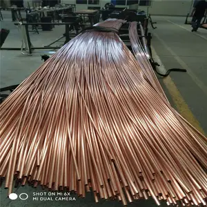 High Quality 1mm 4mm 6mm Thin Wall Capillary Copper Tube Small Diameter Capillary Copper Tube Straight Copper Pipe