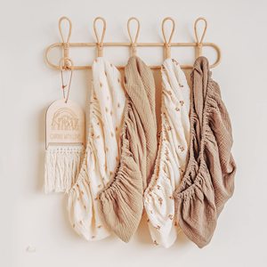 Couvre-<span class=keywords><strong>lit</strong></span> en mousseline de coton biologique personnalisé, drap de <span class=keywords><strong>lit</strong></span> pour bébé personnalisé, ensemble de 2 pièces - Product Image 2
