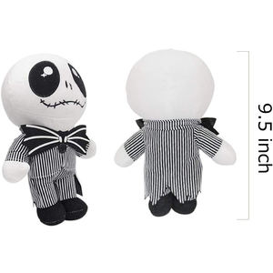 V082 personalizzare divertente creativo Super morbido cartone animato di Halloween <span class=keywords><strong>Jack</strong></span> <span class=keywords><strong>Skellington</strong></span> bambole di peluche di natale giocattolo regalo per bambini - Product Image 2