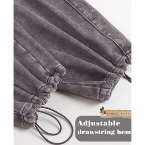 Keeps showing Mens Sweatpants Acid Washed Cotton <b>Elastic</b> Waist Joggers Drawstring Workout Long Pants - Product Image 6