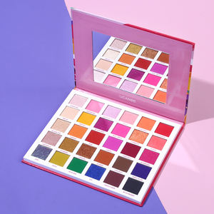 Ucanbe – palette d'ombres à paupières, 30 nuances, marque privée, mini, mignon, personnalisé, petit, carré, en fer blanc - Product Image 1
