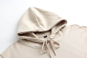 Sweat-shirt à capuche surdimensionné en coton brodé personnalisé de haute qualité pour l'automne, avec poches, style sport, vente en gros - Product Image 2