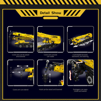 Mould King 17073 Nouveau Kit de Modélisme MOC Camions Grue LTM1110 Jaunes Motorisés Cadeaux pour Adultes 3218 Pièces Ensembles de Blocs de Construction