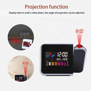 Reloj Despertador Digital LED <span class=keywords><strong>con</strong></span> <span class=keywords><strong>Proyector</strong></span> USB, Función de Repetición, Estación Meteorológica, Termómetro, Hora, Calendario y Fecha - Product Image 3