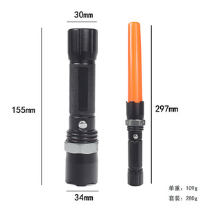 ไฟฉายฉุกเฉิน Luomen ขนาด 155 มม. แบบชาร์จไฟได้ ไฟ LED สำหรับใช้งานกลางแจ้ง พร้อมโหมด SOS - Product Image 1