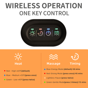 Precio de fábrica, almohadilla calentada de cintura inalámbrica portátil, masajeador de espalda baja, cinturón Lumbar de aire con masaje y calefacción - Product Image 4