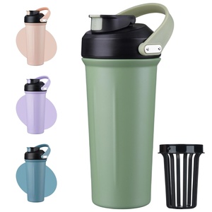 Gobelet shaker personnalisé avec logo, 26 oz, pour la salle de sport, les protéines, la remise en forme, les sports, avec brosse - Product Image 1