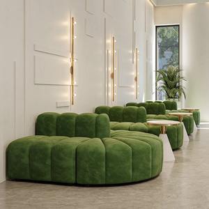 Sofá Moderno Multiplaza para Restaurante, Espacio Comercial, Diseño Contemporáneo, Espuma de Alta Elasticidad, Estructura de Madera Sólida - Product Image 3