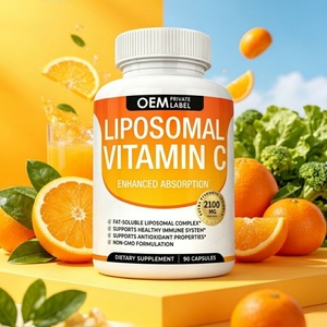 Aura 2100mg Liposomal, 90 Cápsulas, Suplemento de Apoyo, Antioxidante, Potenciador de Colágeno, Cápsulas de Vitamina C Liposomal, Suplemento Dietético - Product Image 1