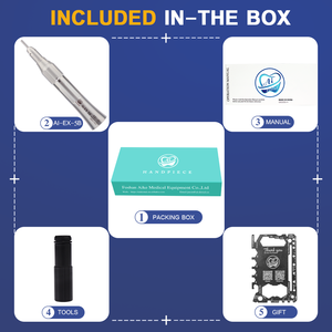 Pieza de mano <span class=keywords><strong>dental</strong></span> recta para HP burs (2,35), sistema de cabeza limpia, velocidad máxima de 10.000 min-1, dentista español, reducción de AI-EX-5B 4:1 - Product Image 6