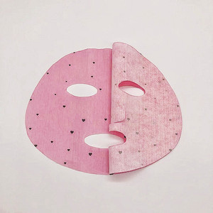 Hoge Kwaliteit Katoen Met Geprint Gezichtsmasker Vel Voor Droge Huidverzorging Koreaans Schoonheidsconcept Met Hartpatroon Print - Product Image 5