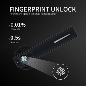 Double Latch Phần Cứng Chất Lượng Cao Vân Tay Thông Minh Số Kỹ Thuật Số Khóa Điện Tử Phòng Ngủ Khóa Cửa Gỗ - Product Image 4