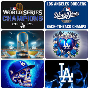 Новые гибридные оптовые флаги MLB для бейсбольных команд, 3x5 футов, 2025 год, различные дизайны, флаг Лос-Анджелес Доджерс - Product Image 2