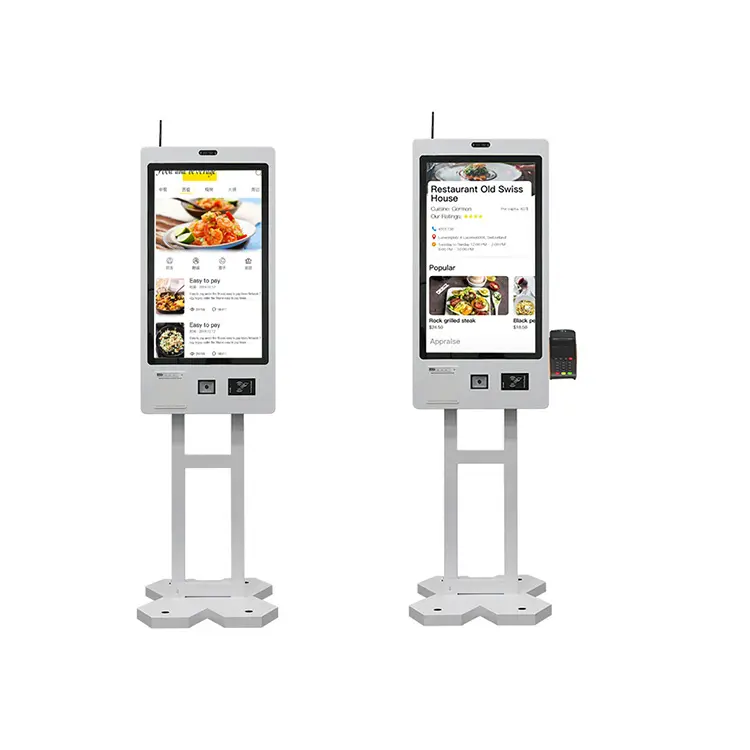 Smart order payment printer kiosk self ording ticket distributore automatico self service borne de paiement