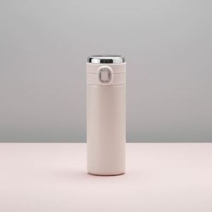 Gobelet isotherme à double paroi en acier inoxydable avec couvercle à clapet et affichage de la température, logo personnalisé - Product Image 4