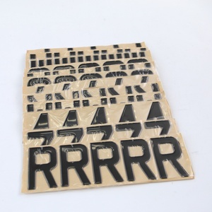 Número de placa de gel 3D, letras de resina de poliuretano, acrílico, Reino Unido - Product Image 5