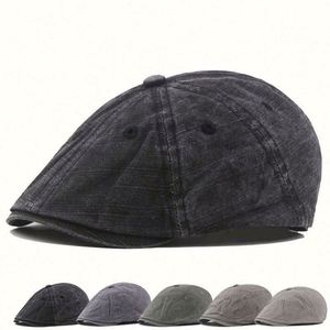Wholesale Fashion Solid Color <b>Plain</b> Newsboy Ivy <b>Cap</b> Washed - Product Image 1