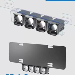 Kit d'éclairage de plaque d'immatriculation universel Bi-LED avec supports de montage, ensemble complet d'éclairage de plaque d'immatriculation de pare-chocs avant - Product Image 1