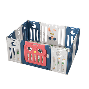 Nouveau Design de clôture de cour de <span class=keywords><strong>jeu</strong></span> de couleur personnalisée, clôture en plastique pliable pour enfants, parc de sécurité amusant pour bébé - Product Image 4