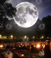 Vente chaude Led Éclairage Huit Planètes Ballon Gonflable Lune Ballon Pour La Fête Suspendue