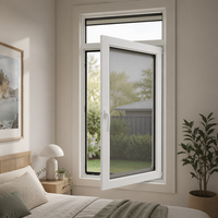 Fenêtre à battant en aluminium insonorisée moderne HUACAI, norme australienne AS2047, double vitrage, à haute efficacité énergétique