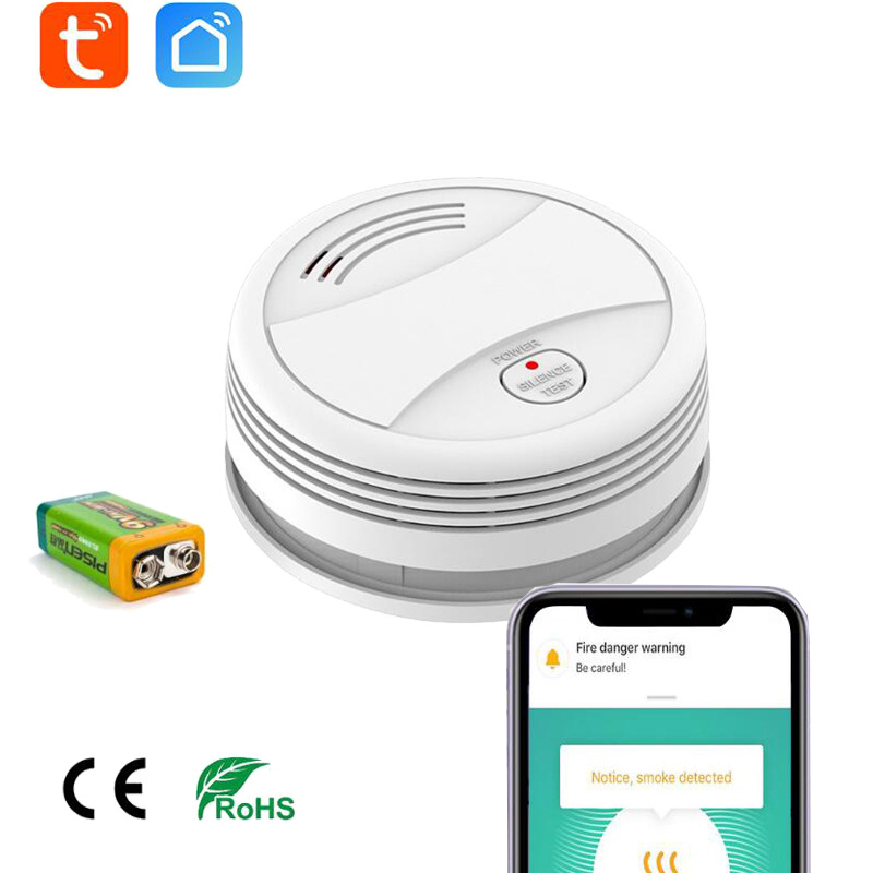 Wholesale factory price external smoke alarm sensor WiFi smoke alarm for home security protection