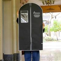 Housse de costume personnalisée en non-tissé avec fermeture éclair pour vêtements formels, manteaux et rangement de vêtements