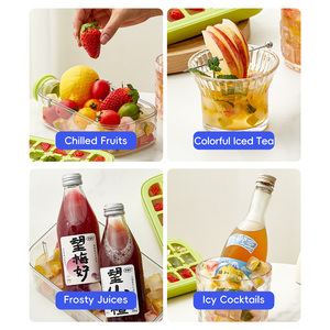 Bottiglia Refrigerante 2in1 Stampo Palline Ghiaccio Formine Ghiaccio per Bevande Fredde Americano con Coperchio Canna Portacordi - Product Image 6