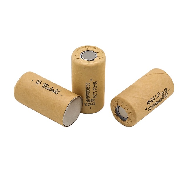 High Quality Ni-mh 1.2v 3000mah Sc Battery Pack Nickel Metal Hydride Battery Cell 1.2V 2000mAh 2500mAh 2800mAh 3000mAh