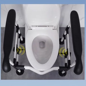 Wholesale High Grade Pp Toilet Booster Seat Raiser For The Elderly With Handrails - Product Image 4
