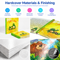 Service d'impression de livres cartonnés pour enfants avec couverture rigide personnalisée, livres d'histoires pour enfants en carton