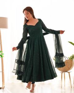 Latest Georgette Fabric Anarkali Dress for Women Trendy Long <b>Flared</b> Anarkali Suit Indian Wedding Party Wear Ladies Outfit - Product Image 4