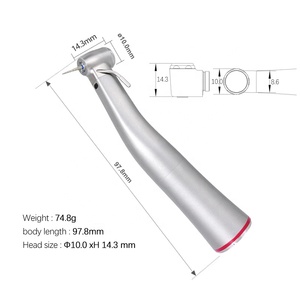 CP-SG95L Pieza de Mano Dental Eléctrica de Baja Velocidad con Contra-ángulo Incremental para Implantes, Fibra Óptica, Relación de Engranajes 1:5 - Product Image 4
