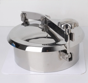 KQ 하이 퀄리티 스테인레스 스틸 SS304 316L 탱크 압력 용기 159-700mm Inox 위생 라운드 맨홀/맨웨이 커버 식품 등급 - Product Image 3