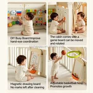 Barrera de Seguridad Infantil Multimódulo VSUCH, Corralito de Plástico <span class=keywords><strong>para</strong></span> Niños, Estilo Europeo, Certificado EN716, Corralito Personalizable <span class=keywords><strong>para</strong></span> Bebés - Product Image 5