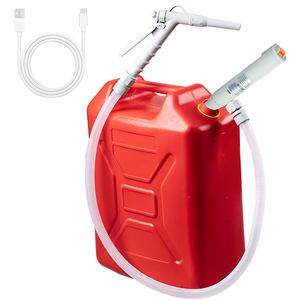 Pompe de transfert de carburant manuelle 3,2 GPM pour excavatrice Volvo, alimentée par batterie avec USB pour station-service, certifiée ATEX, en plastique - Product Image 2