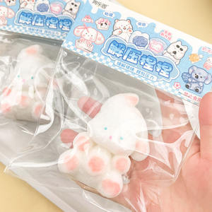 ของเล่นบีบรูปกระต่าย TPR ขายดี ของเล่นบีบคลายเครียดสำหรับเด็ก 男女  ช่วยลดความเครียดสำหรับเด็ก - Product Image 4