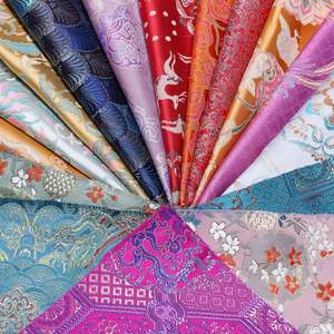 Éclats de tissu en satin jacquard brocart Faux Song, matériaux de conception DIY faits à la main pour peintures de perles, sachets et pochettes à encens - Product Image 2