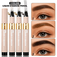 Crayon à sourcils 6 pointes à marque privée, waterproof, longue tenue 24H, séchage rapide, maquillage naturel pour sourcils clairsemés